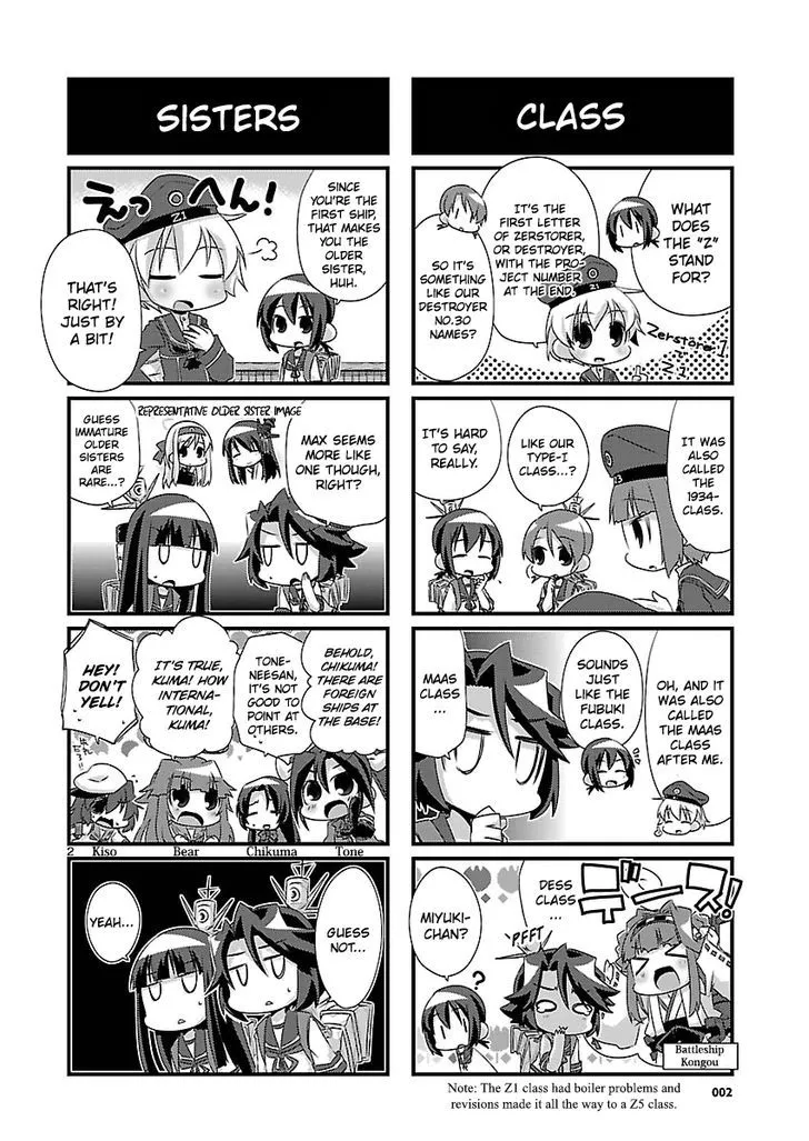 Kantai Collection - Kankore - 4-koma Comic - Fubuki, Ganbarimasu! - Page 1