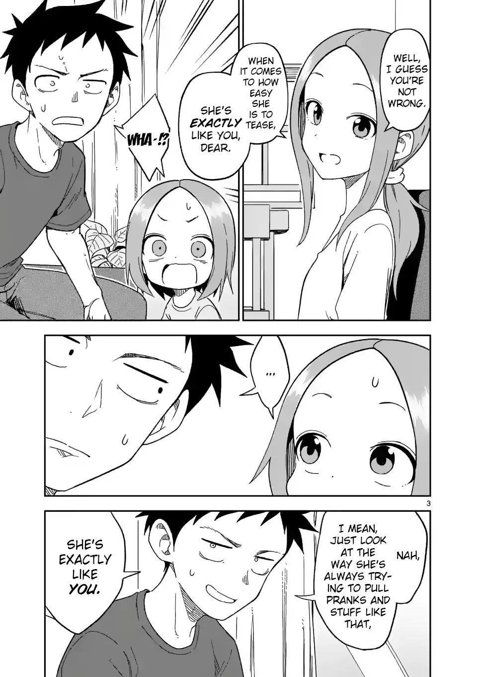 Karakai Jouzu No (Moto) Takagi-San Chapter 193 page 3 - MangaNato