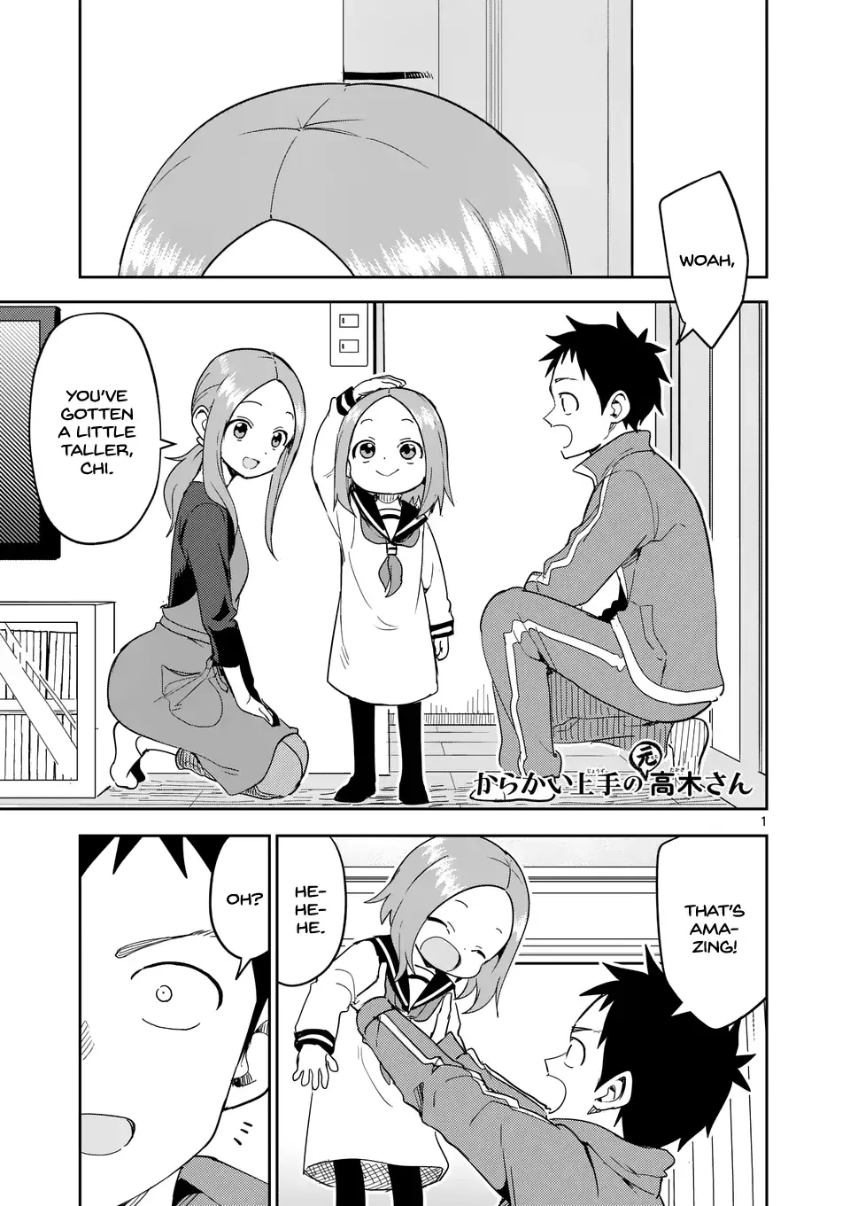 Karakai Jouzu No (Moto) Takagi-San Chapter 311 page 1 - MangaNato