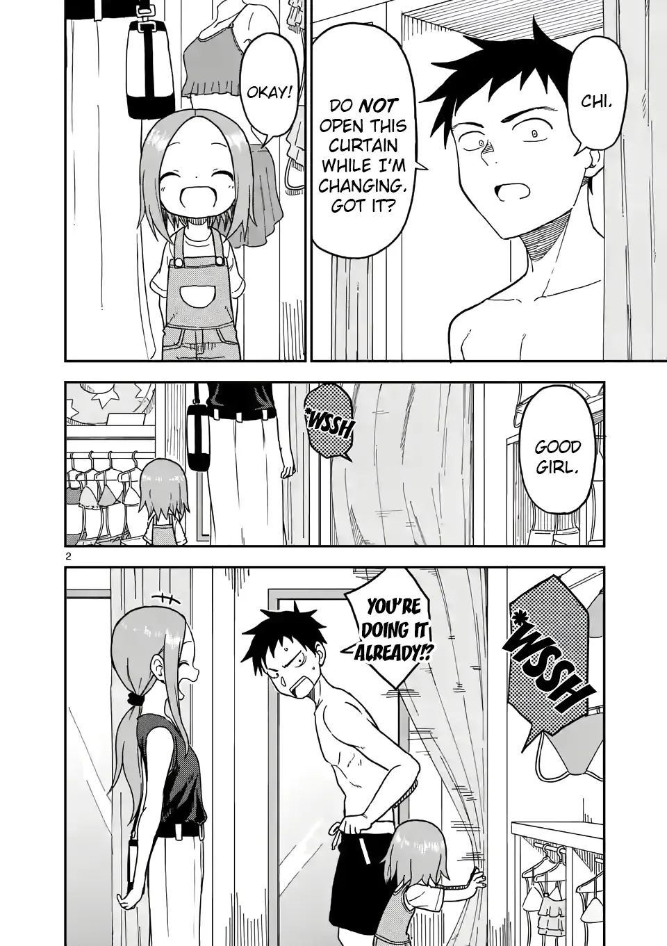 Karakai Jouzu No (Moto) Takagi-San Chapter 96 page 2 - MangaNato