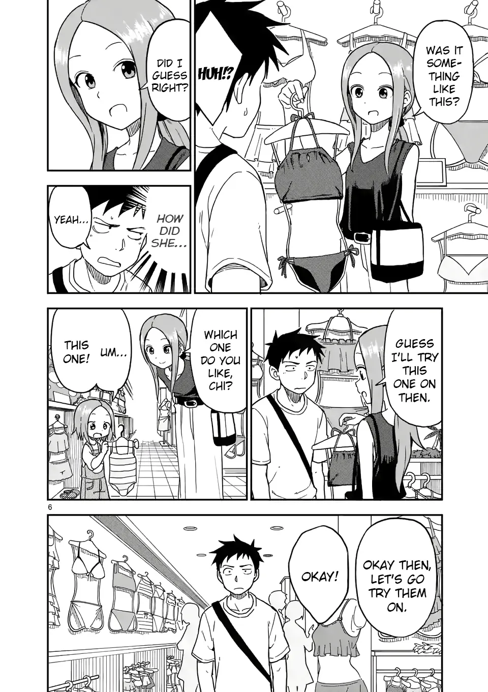 Karakai Jouzu No (Moto) Takagi-San Chapter 96 page 6 - MangaNato