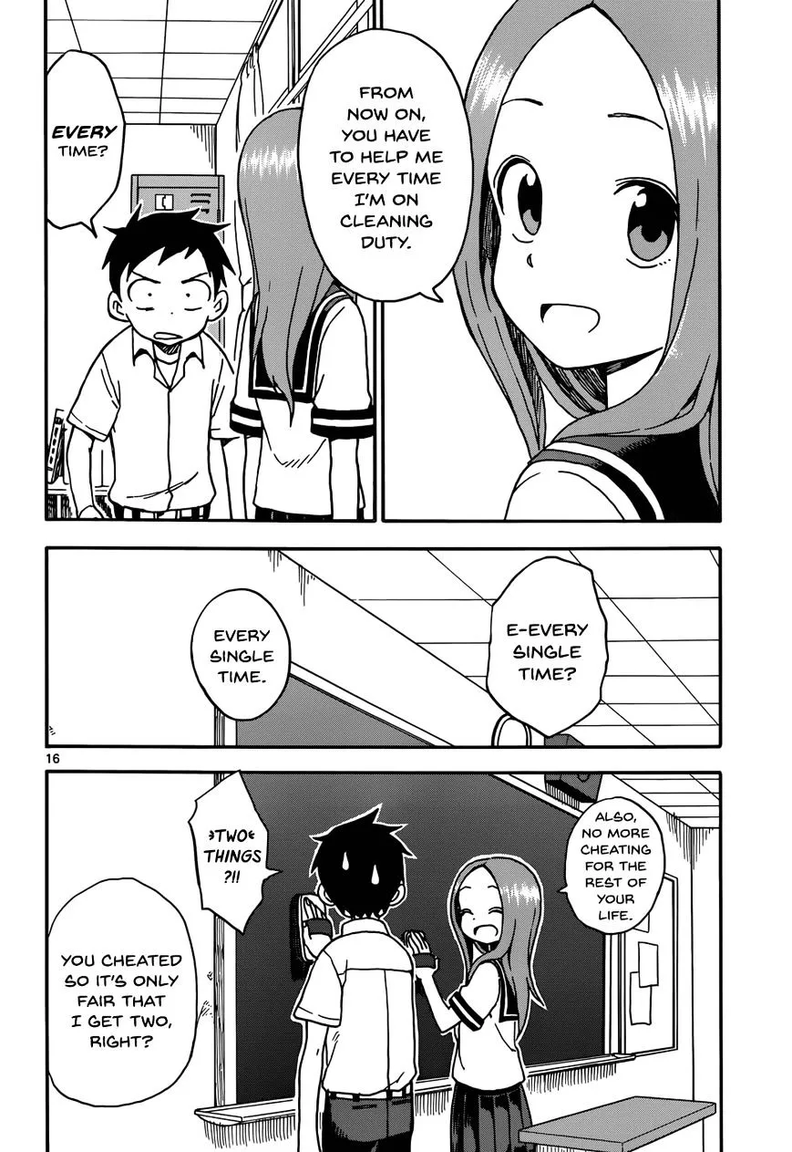 Karakai Jouzu No Takagi-San Chapter 33 page 16 - MangaKakalot