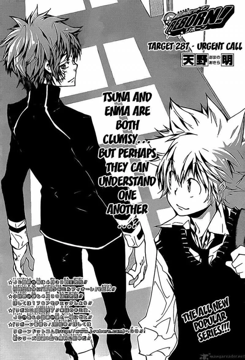 Kateikyoushi Hitman Reborn! Chapter 287 page 1 - MangaKakalot