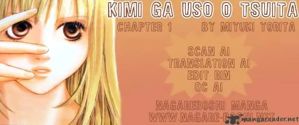 Kimi ga Uso o Tsuita Chapter 1 page 2 - MangaKakalot