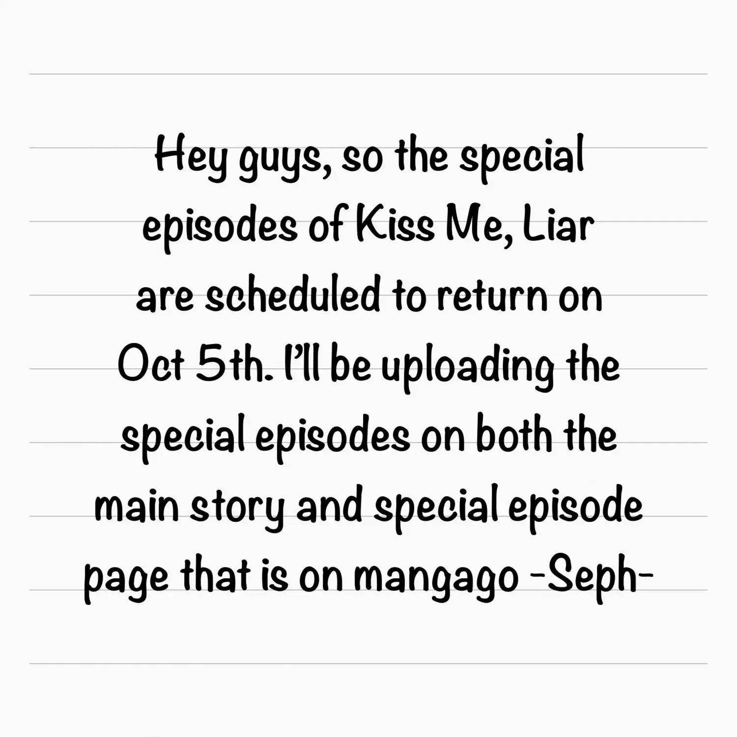 Kiss Me, Liar ( Special Episodes ) - Page 1