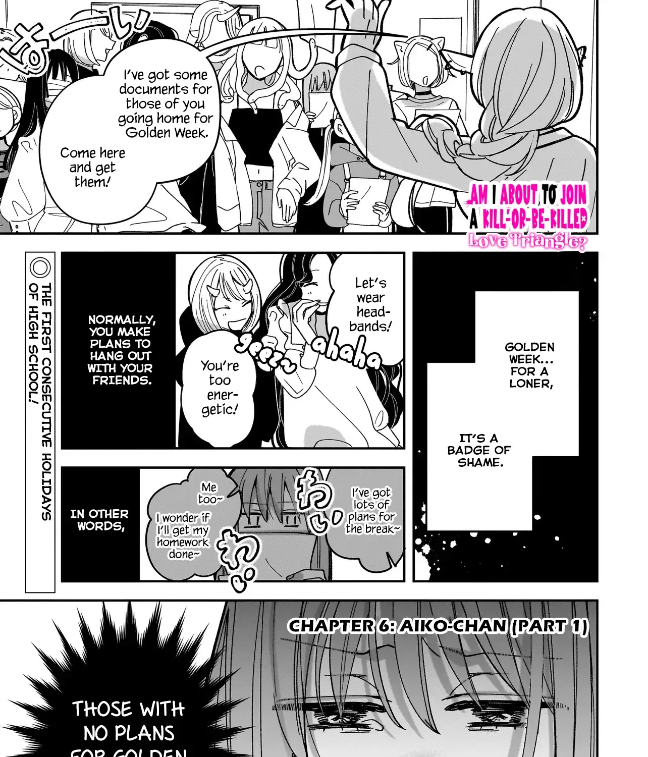 Koroshi Korosare Sankaku Kankei ni Watashi ga Ima kara Hairun desu ka? Chapter 6 page 1 - MangaNato