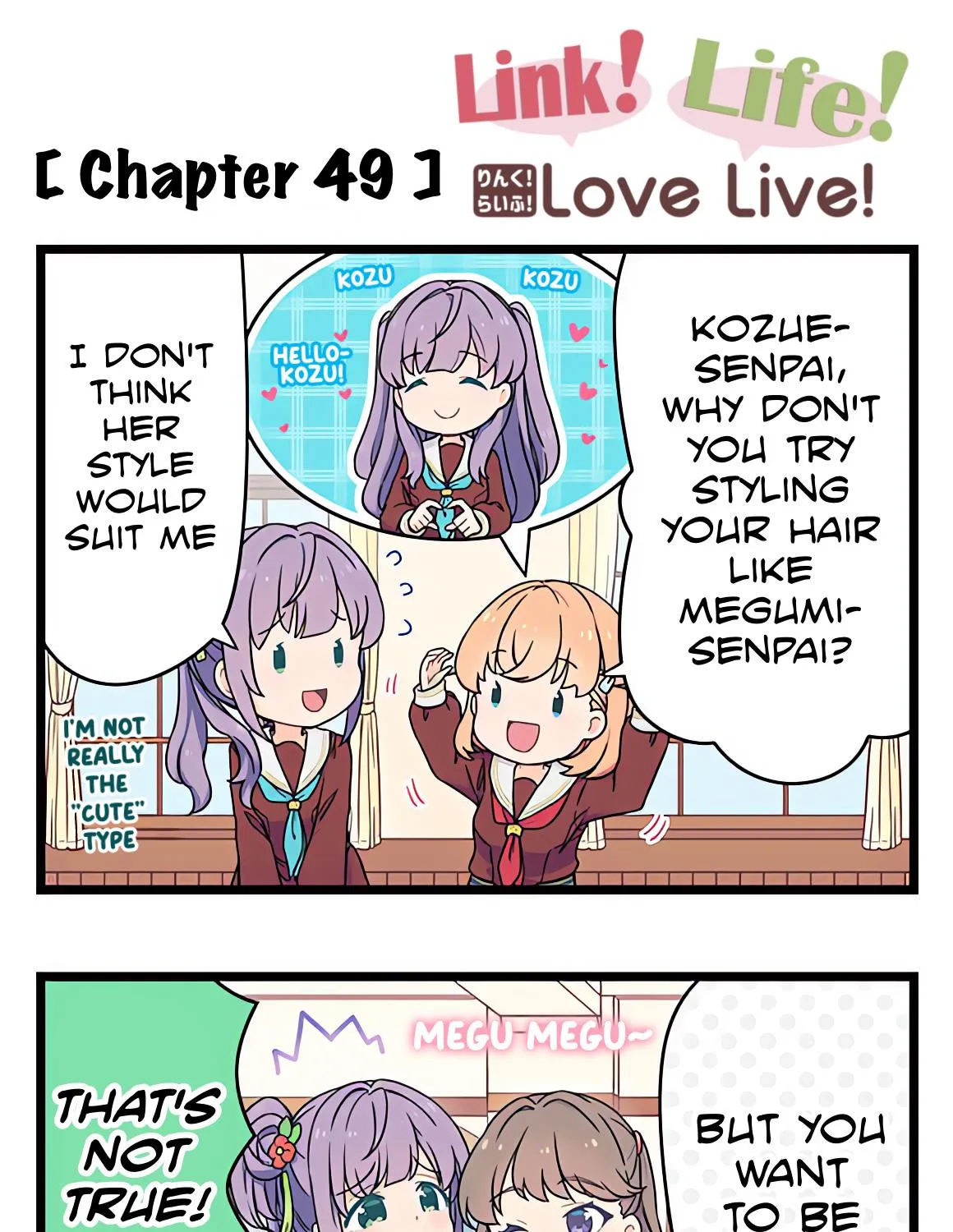 Link! Life! Love Live! Chapter 49 page 1 - MangaNato