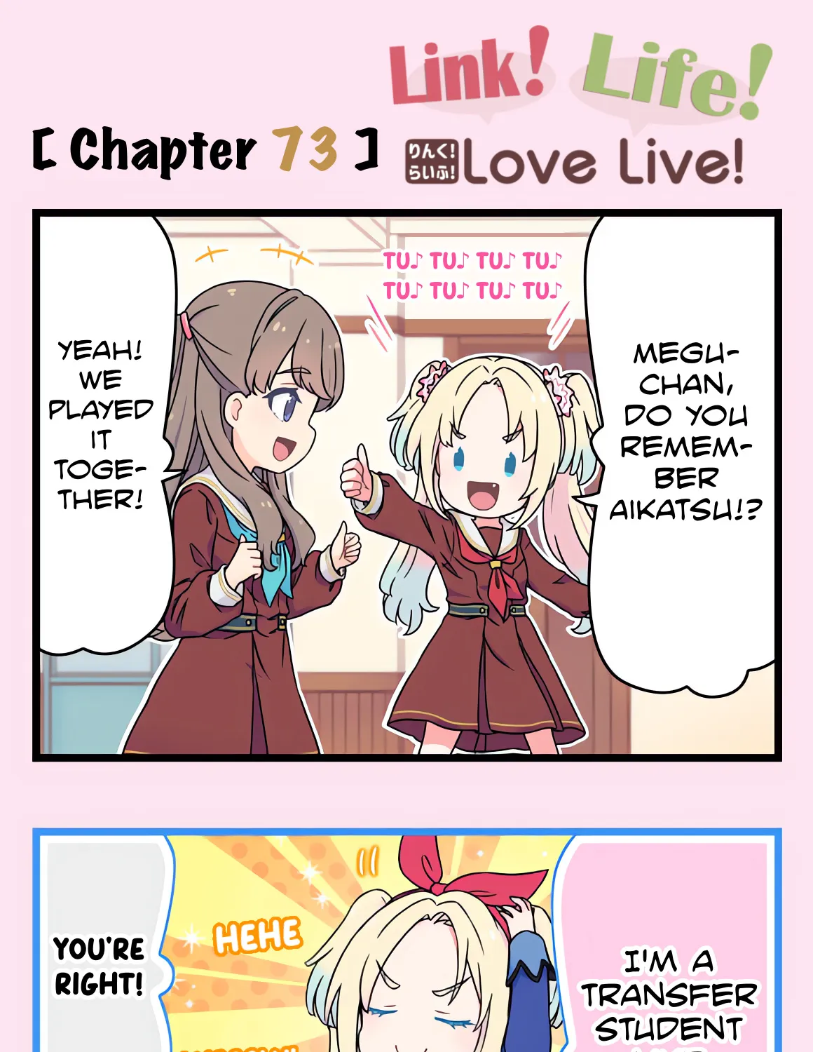 Link! Life! Love Live! Chapter 73 page 1 - MangaNato