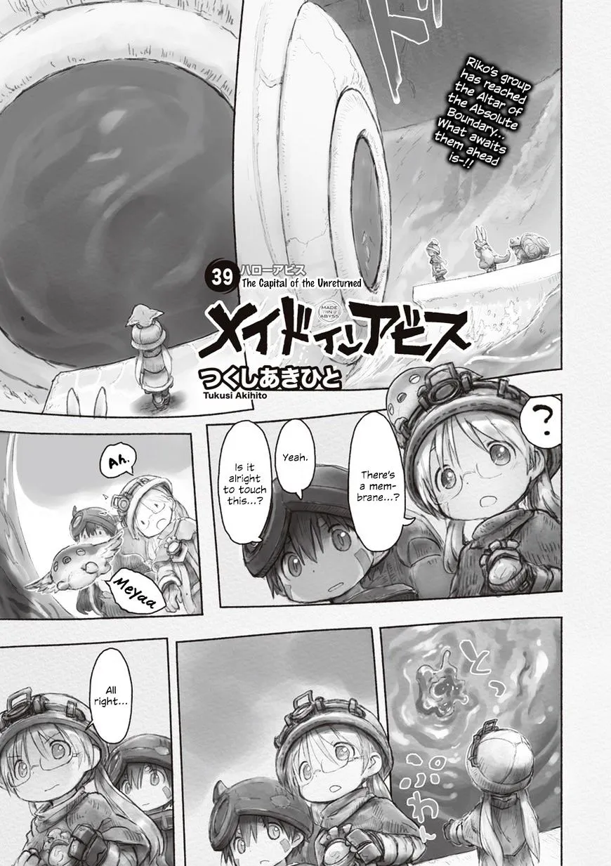 Made In Abyss Chapter 39 page 1 - MangaKakalot