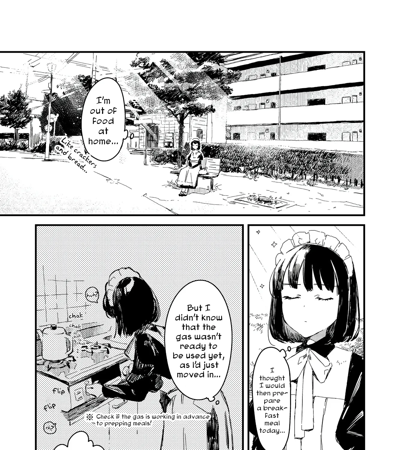 Maid-san wa Taberu Dake Chapter 5 page 1 - MangaNato