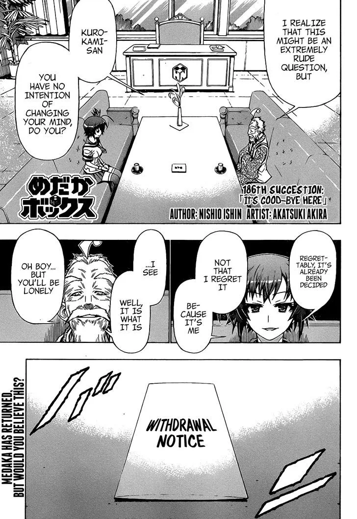 Medaka Box Chapter 186 page 3 - MangaNato