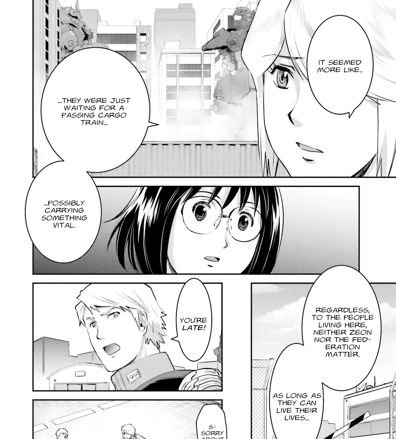 Mobile Suit Gundam Ground Zero - Rise From The Ashes - Page 12