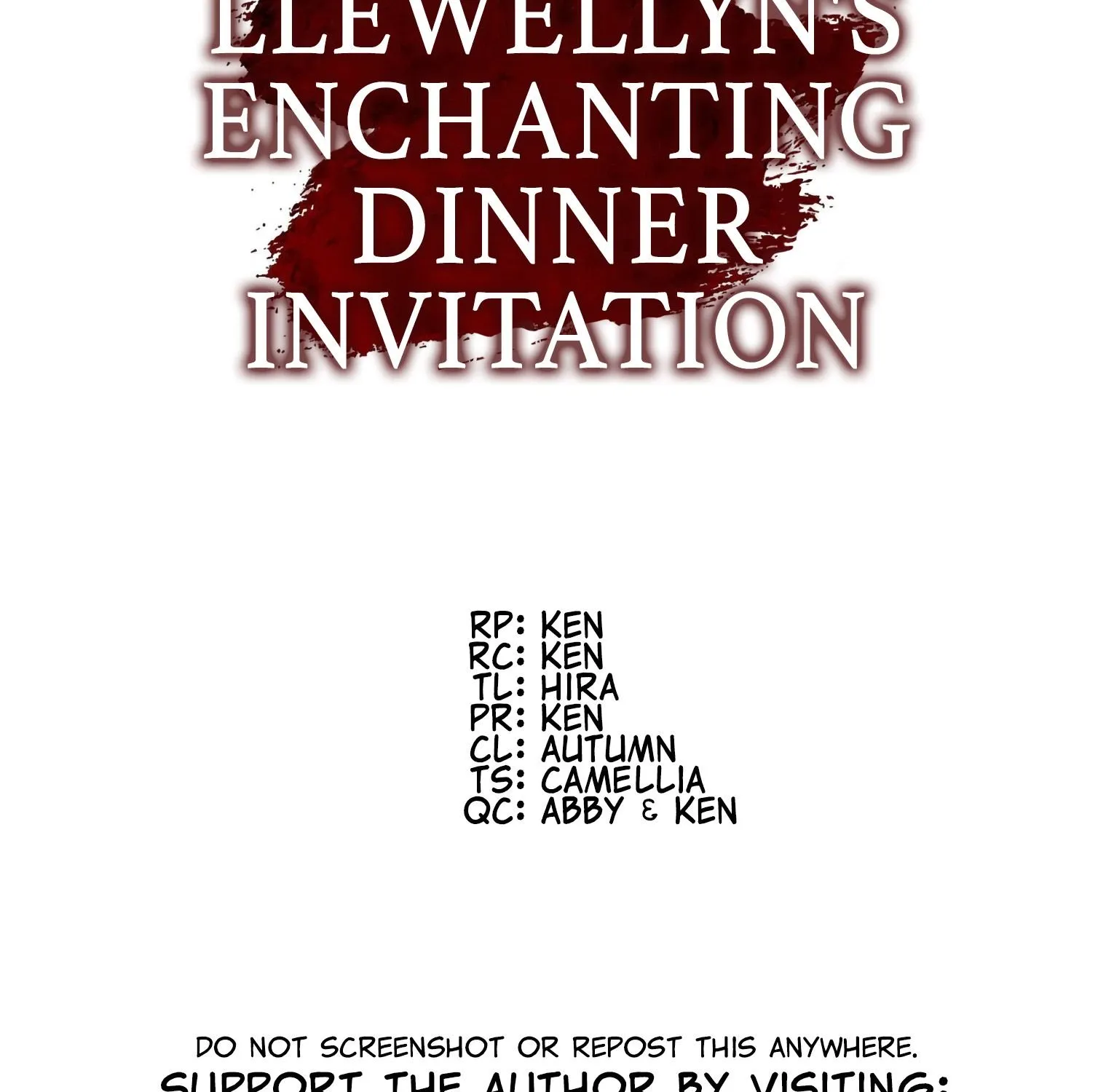 Murderer Llewellyn’S Enchanting Dinner Invitation - Page 19