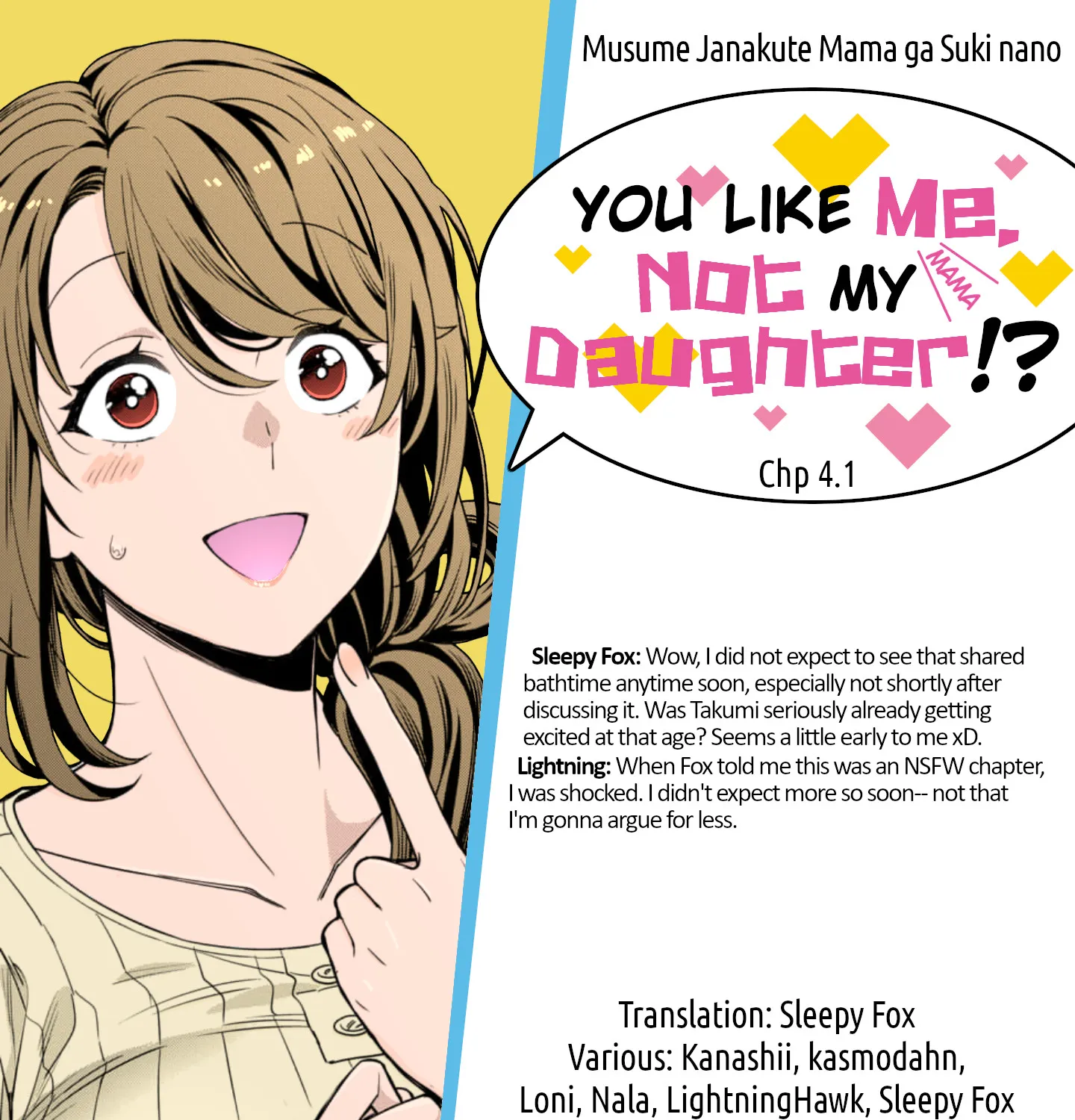 Musume Janakute, Watashi (Mama) ga Suki Nano!? Chapter 4.1 page 9 - MangaNato