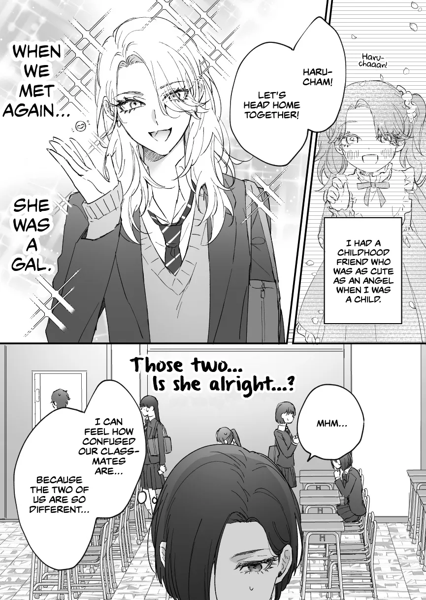 My Angel Childhood Friend was a Gal When We Met Again Chapter 2 page 1 - MangaNelo