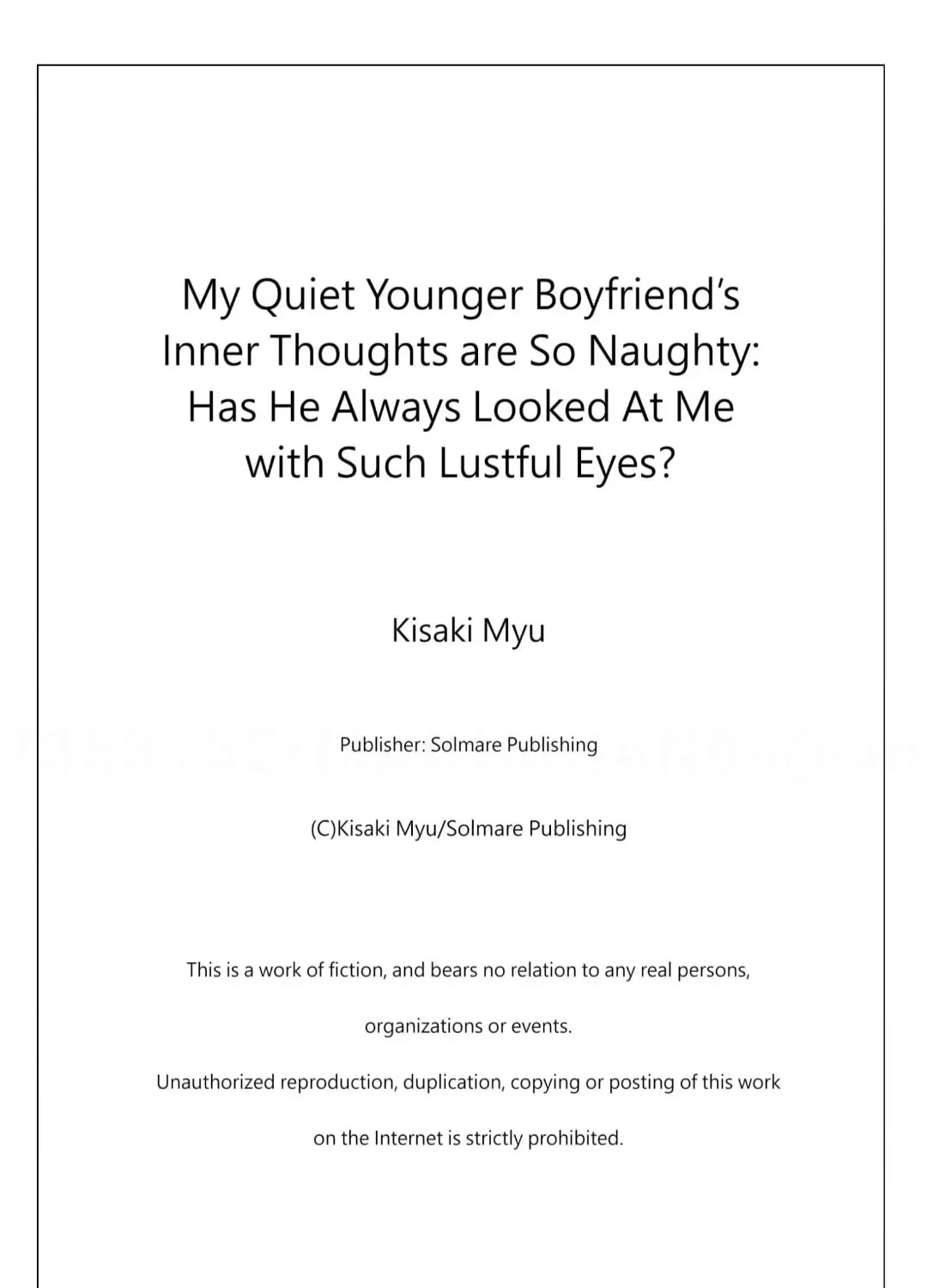 My Quiet Younger Boyfriend’S Inner Thoughts Are So Naughty: Has He Always Looked At Me With Such Lustful Eyes? - Page 54