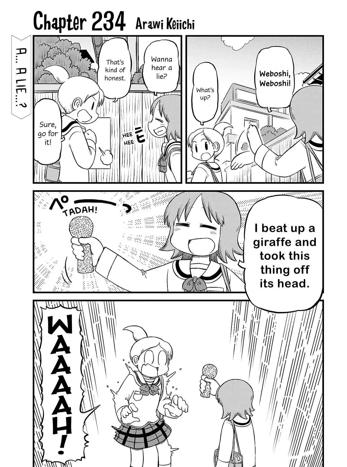 Nichijou Chapter 234 page 1 - MangaNato