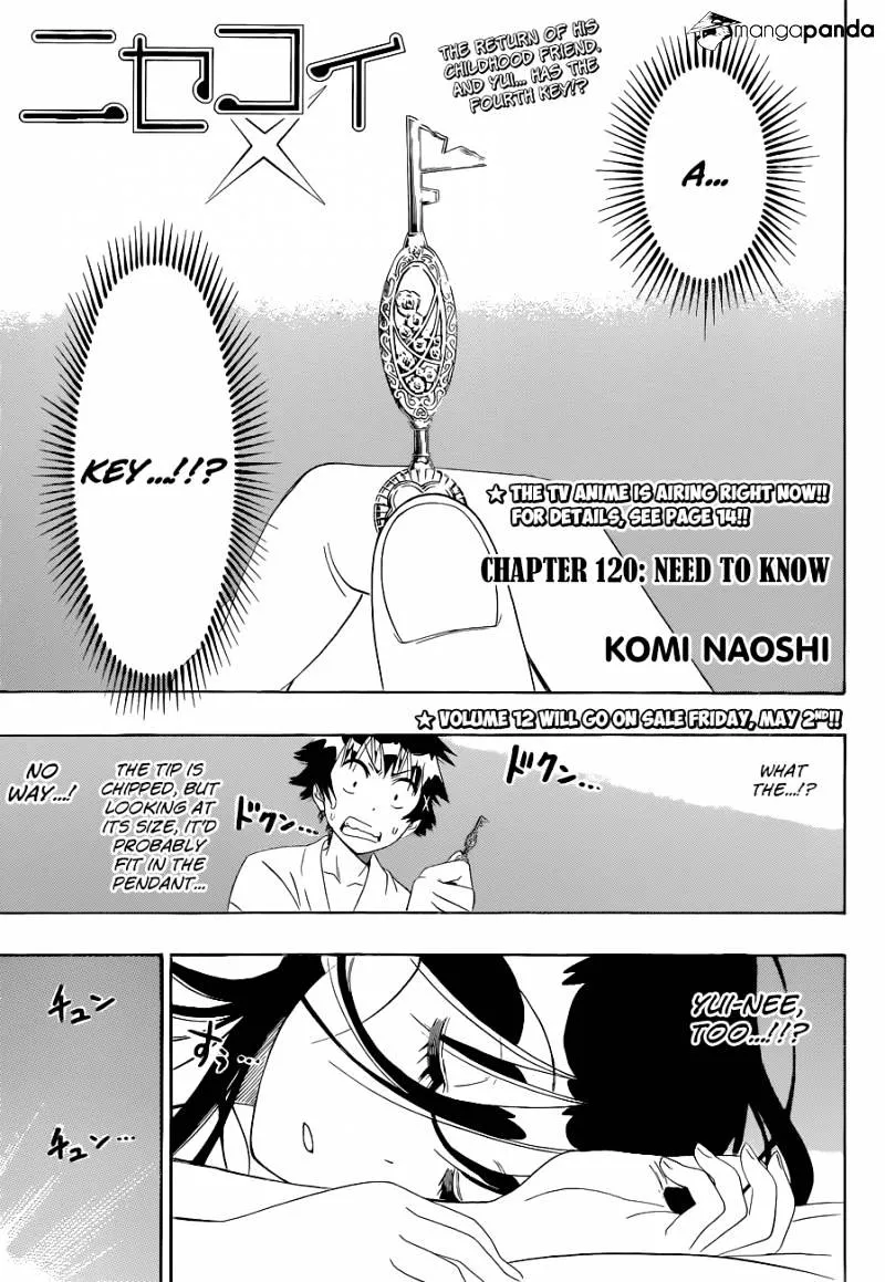 Nisekoi Chapter 120 page 2 - MangaKakalot