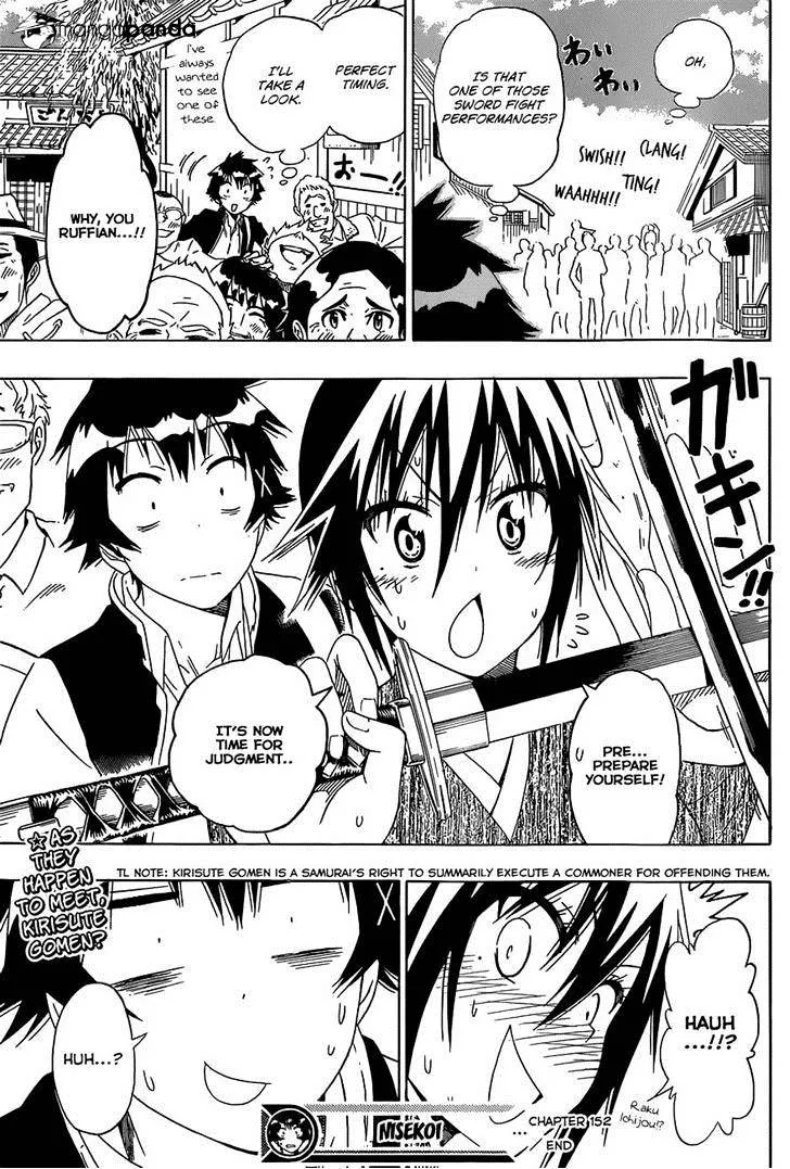 Nisekoi Chapter 152 page 19 - MangaKakalot