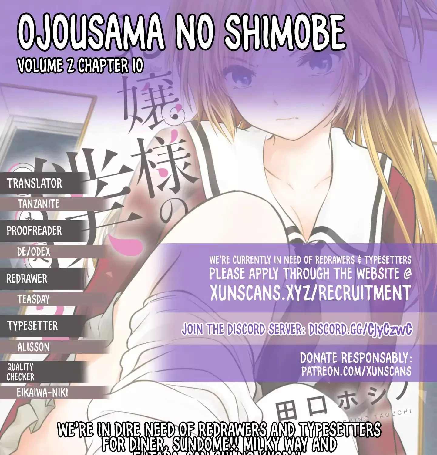 Ojousama No Shimobe Chapter 10 page 1 - MangaNato