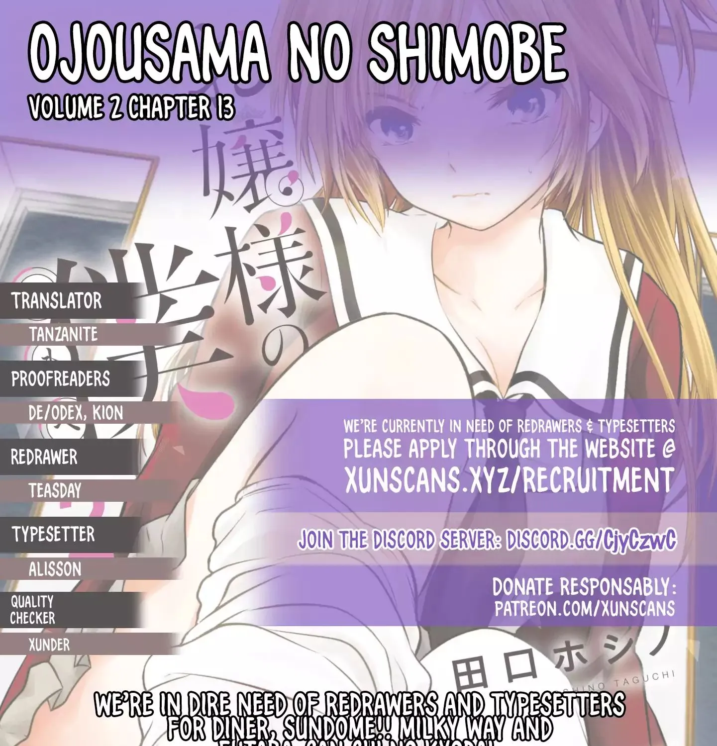 Ojousama No Shimobe Chapter 13 page 1 - MangaNato