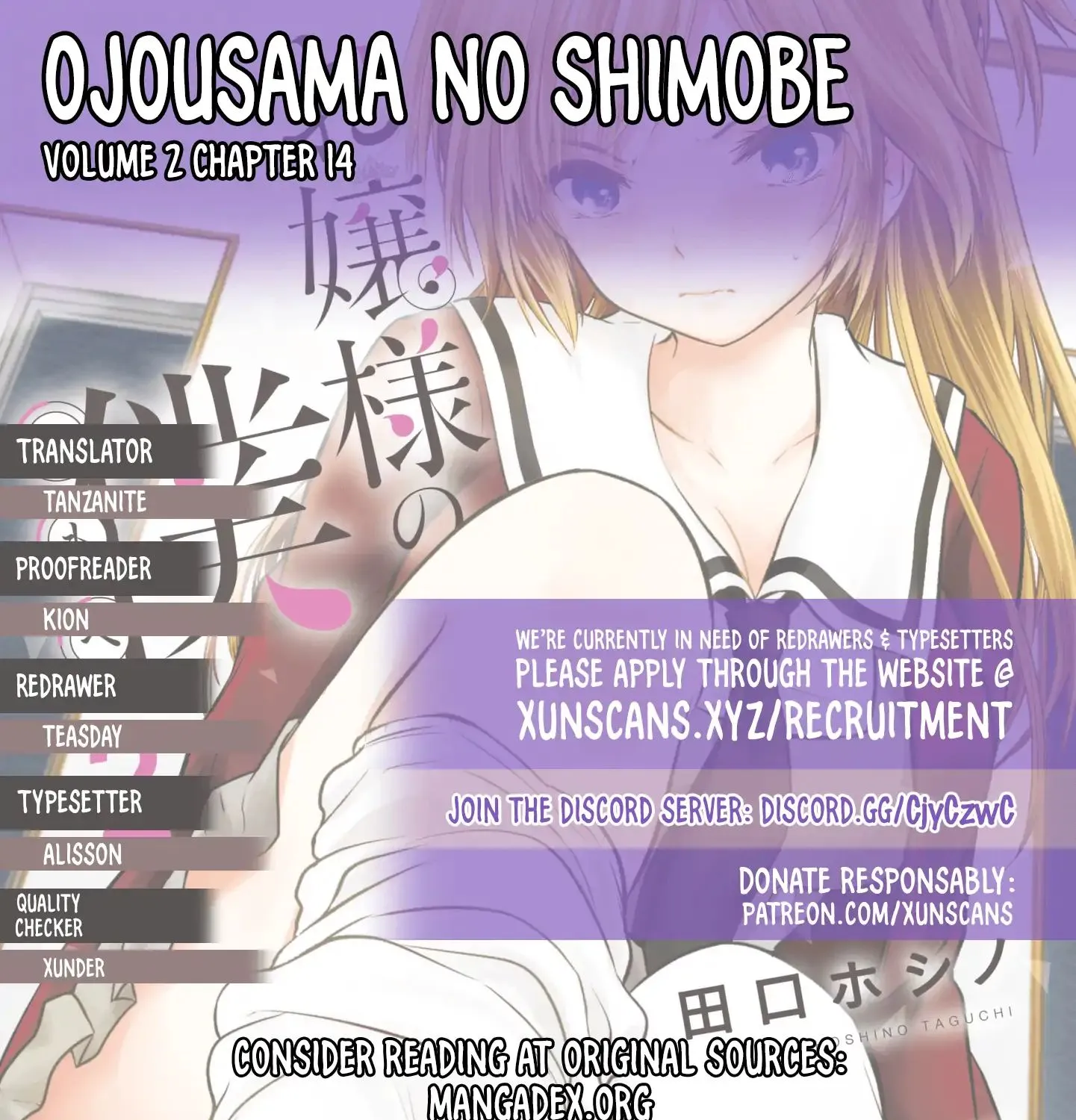 Ojousama No Shimobe Chapter 14 page 1 - MangaNato