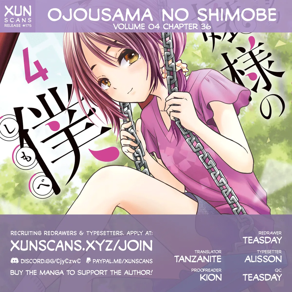 Ojousama No Shimobe Chapter 36 page 1 - MangaNato