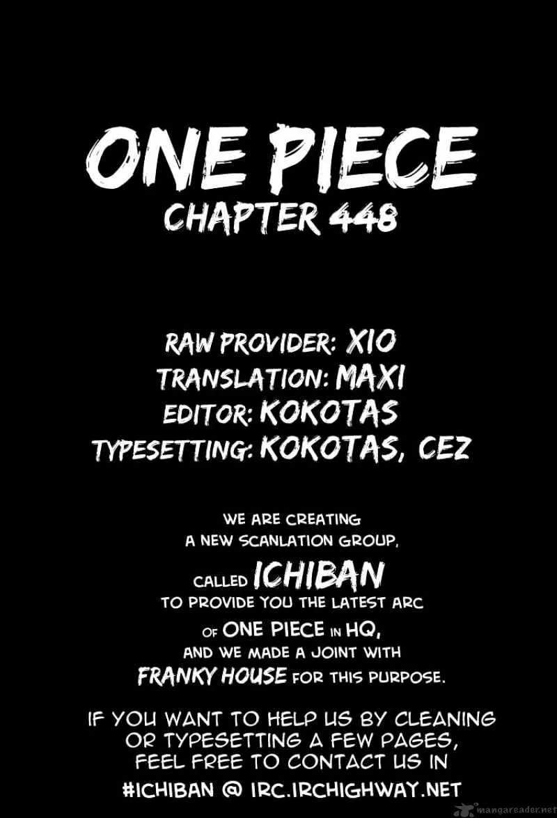 One Piece Chapter 448 page 19 - MangaNato