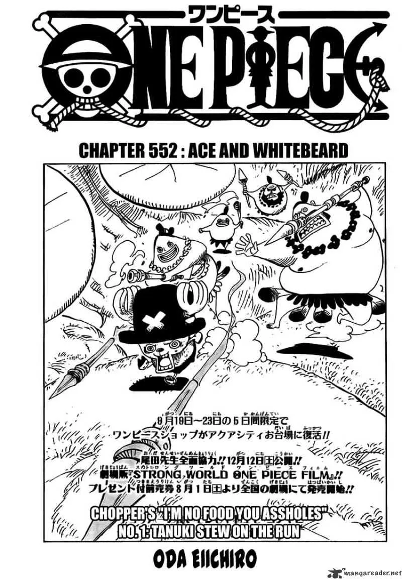 One Piece Chapter 552 page 1 - MangaKakalot