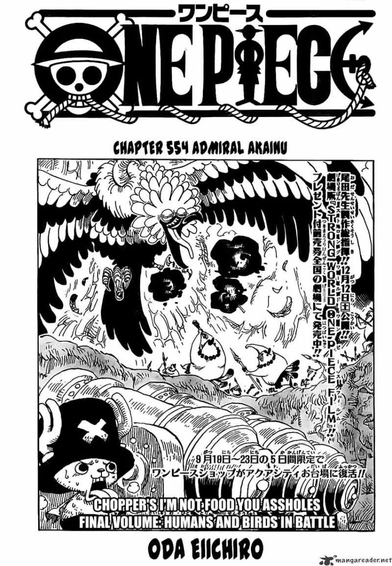 One Piece Chapter 554 page 1 - MangaNato