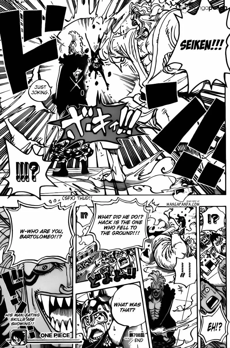 One Piece Chapter 708 page 17 - MangaNato