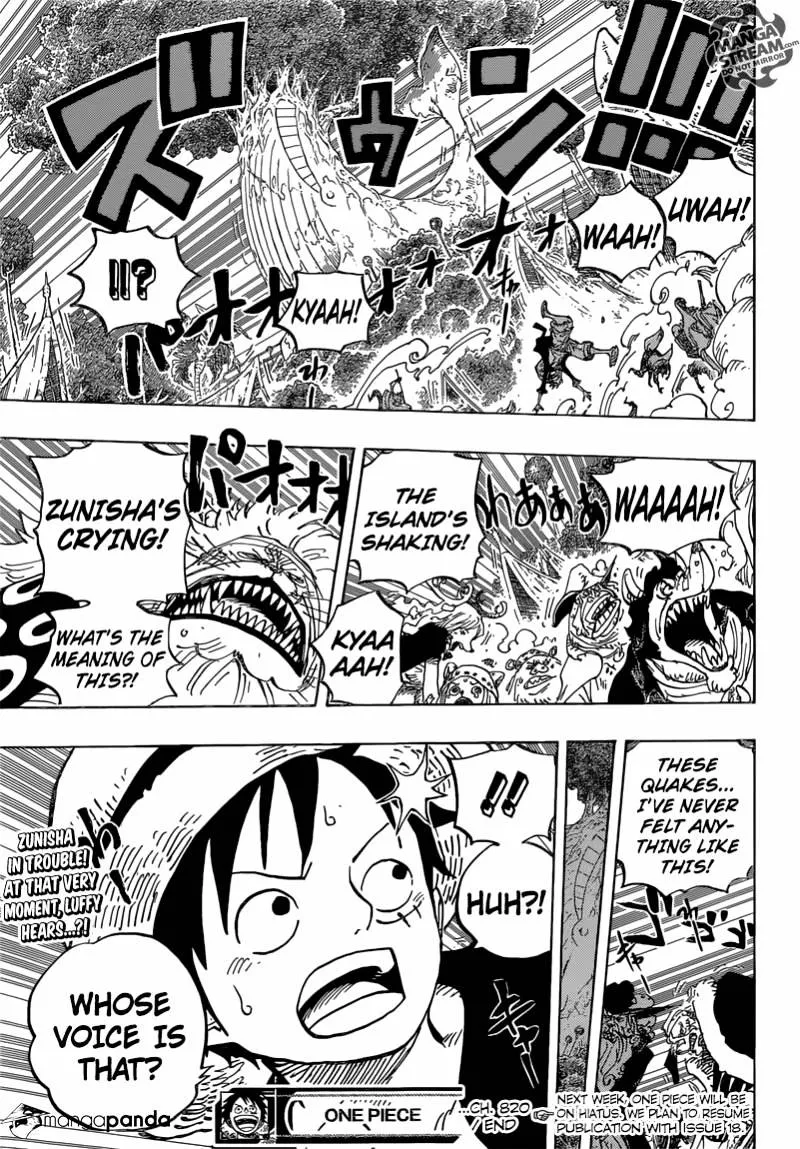 One Piece Chapter 820 page 19 - MangaNato