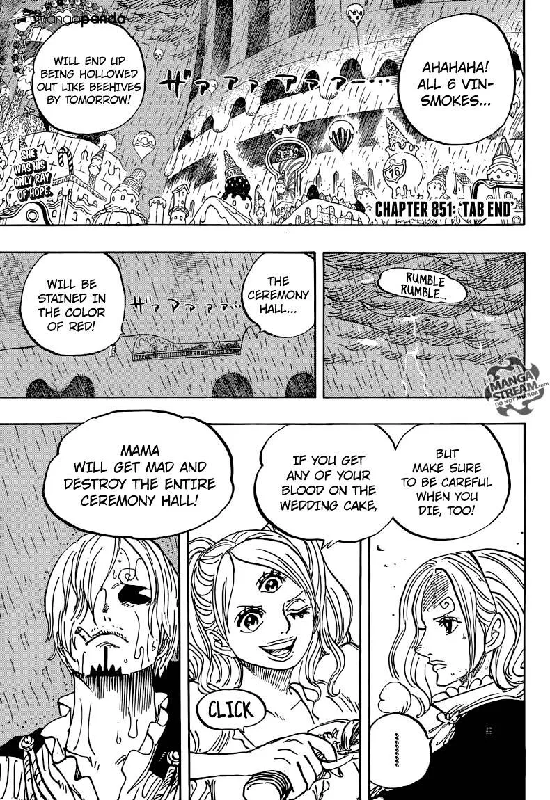 One Piece Chapter 851 page 3 - MangaNato