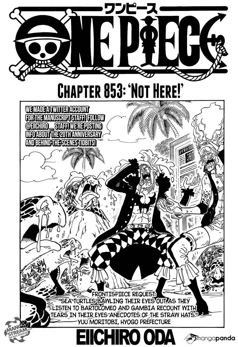 One Piece Chapter 853 page 1 - MangaNato