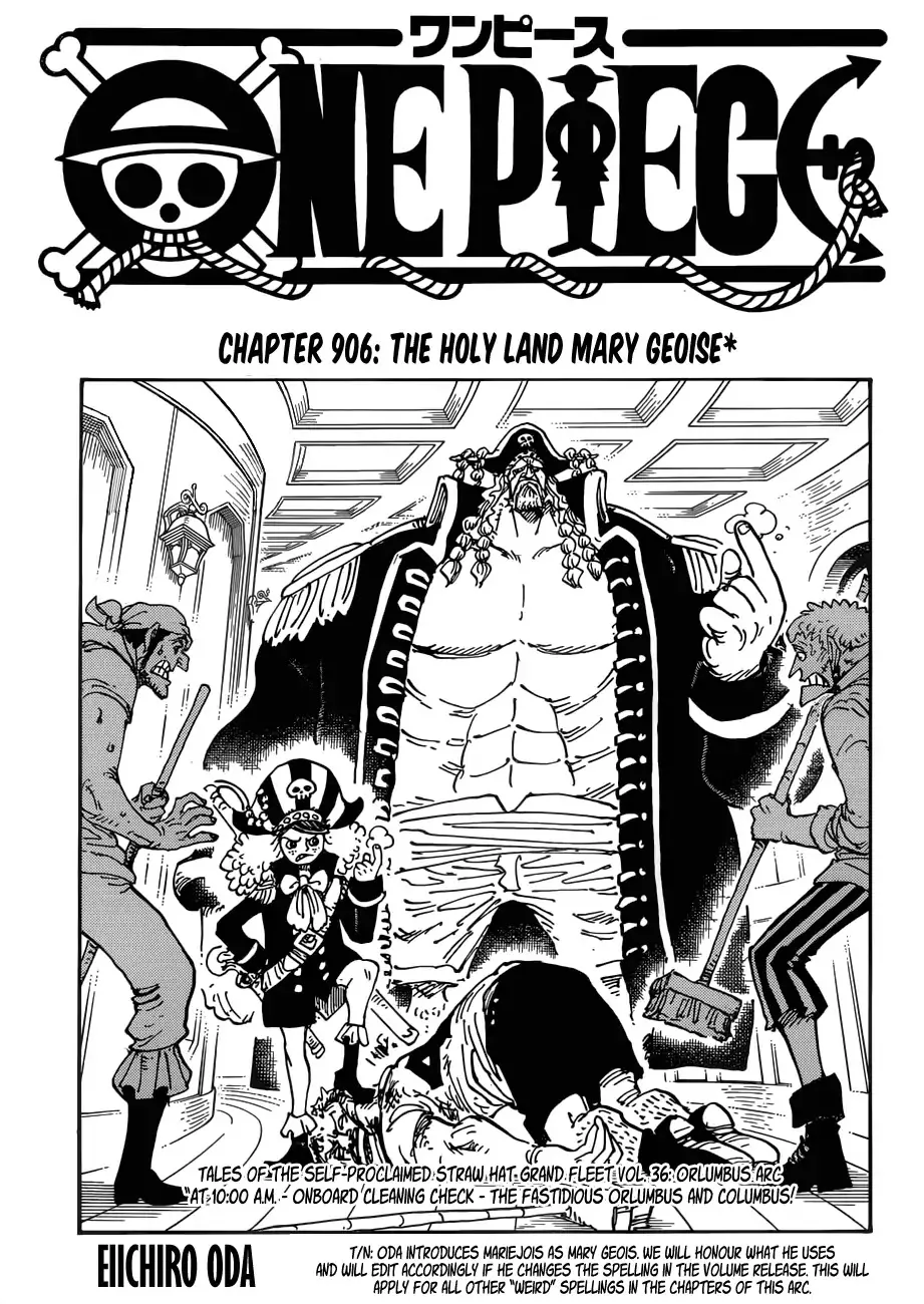 One Piece Chapter 906 page 1 - MangaNato