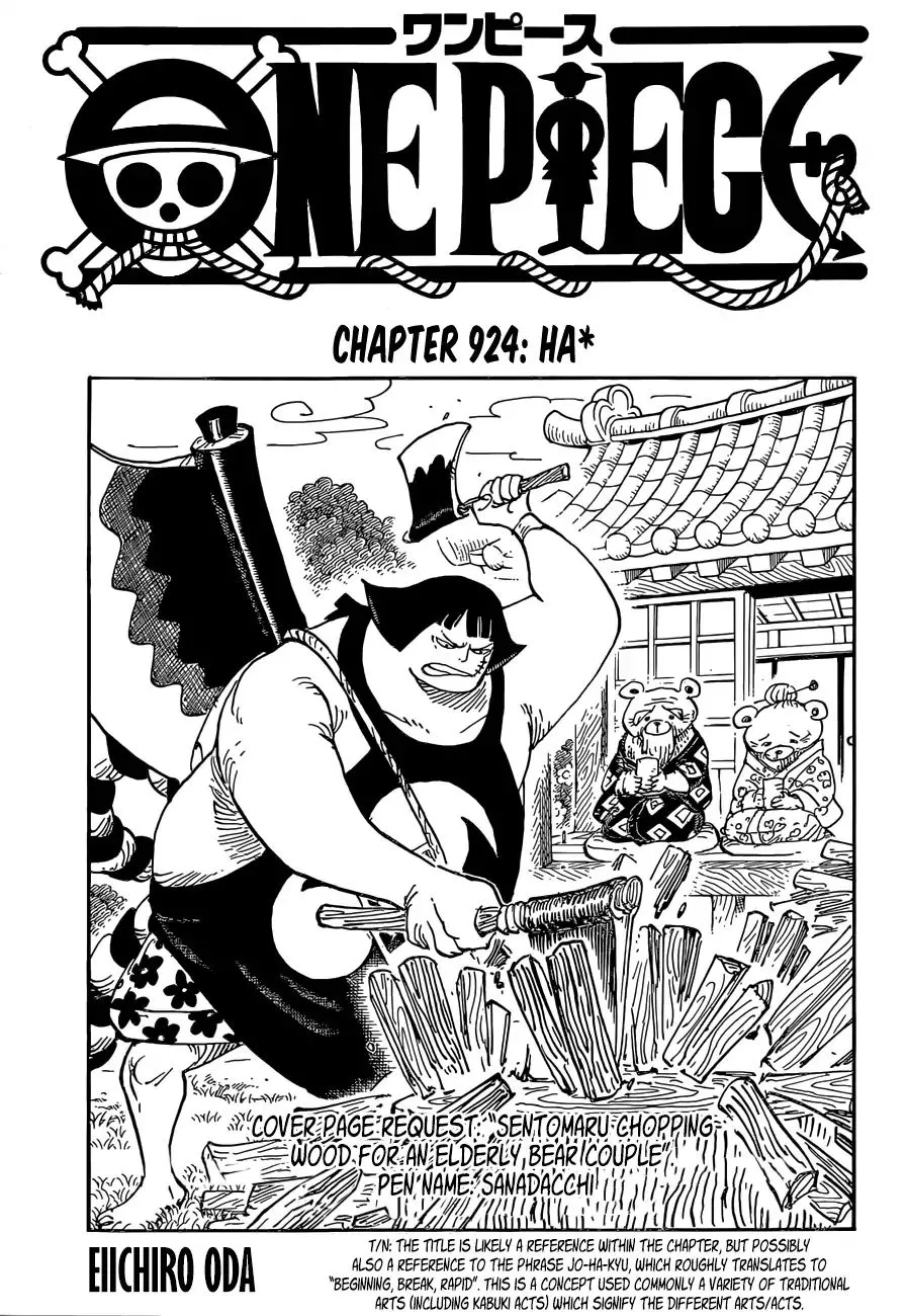 One Piece Chapter 924 page 1 - MangaNato