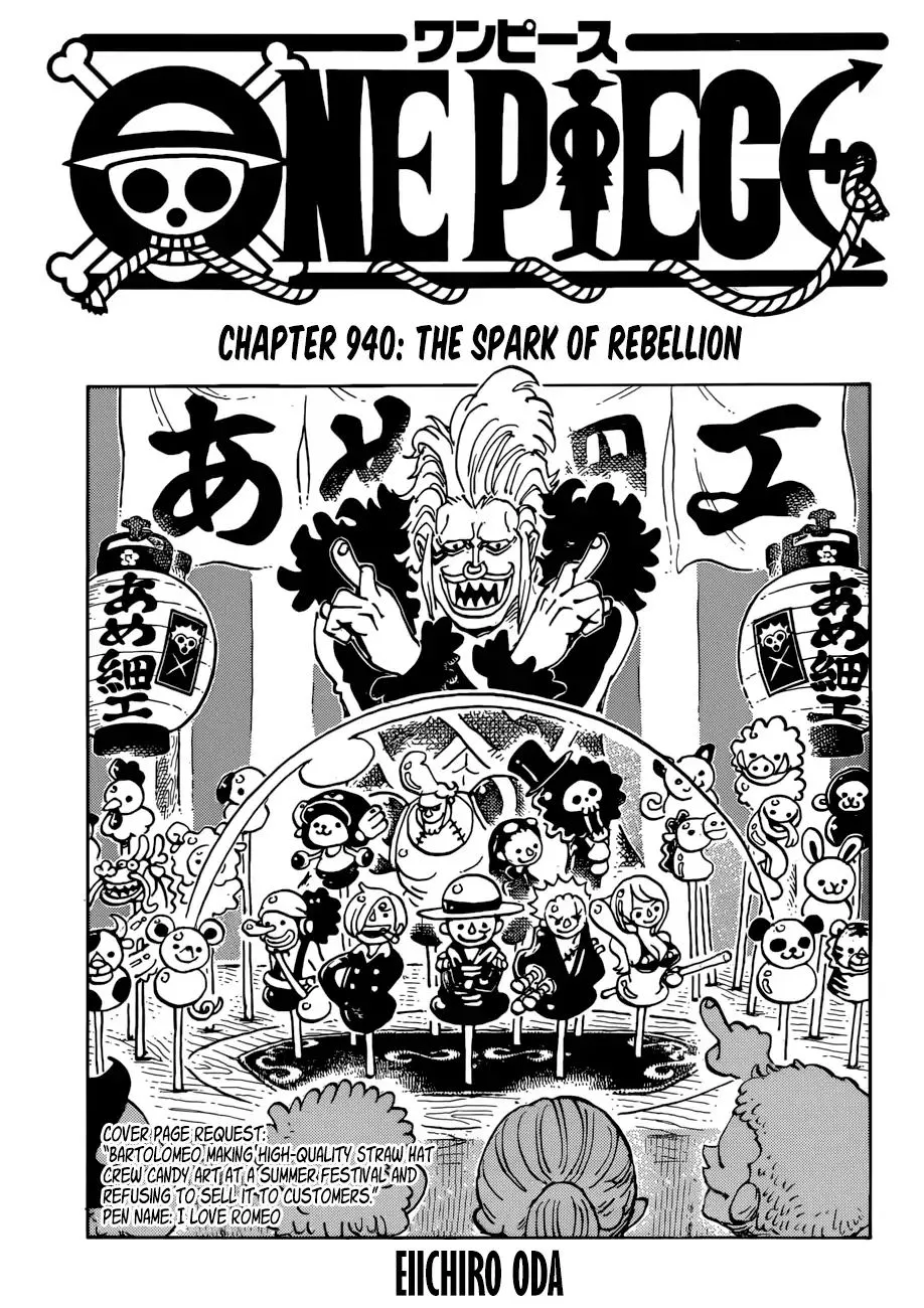 One Piece Chapter 940 page 1 - MangaNato