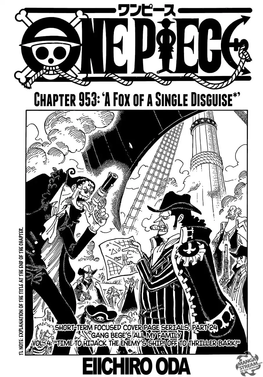 One Piece Chapter 953 page 1 - MangaNato