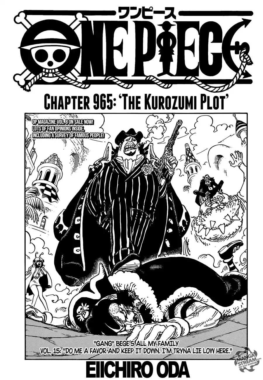 One Piece Chapter 965 page 1 - MangaNato