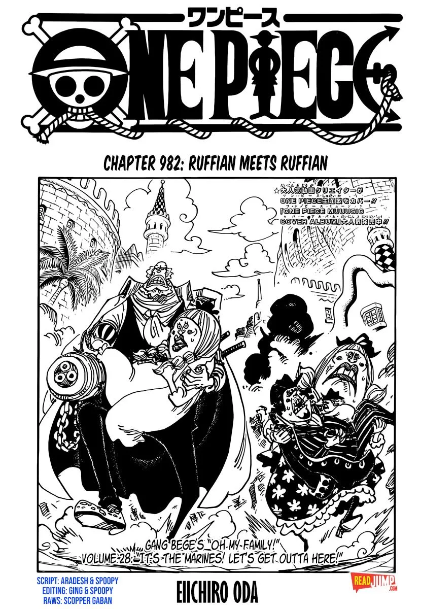 One Piece Chapter 982 page 1 - MangaNato