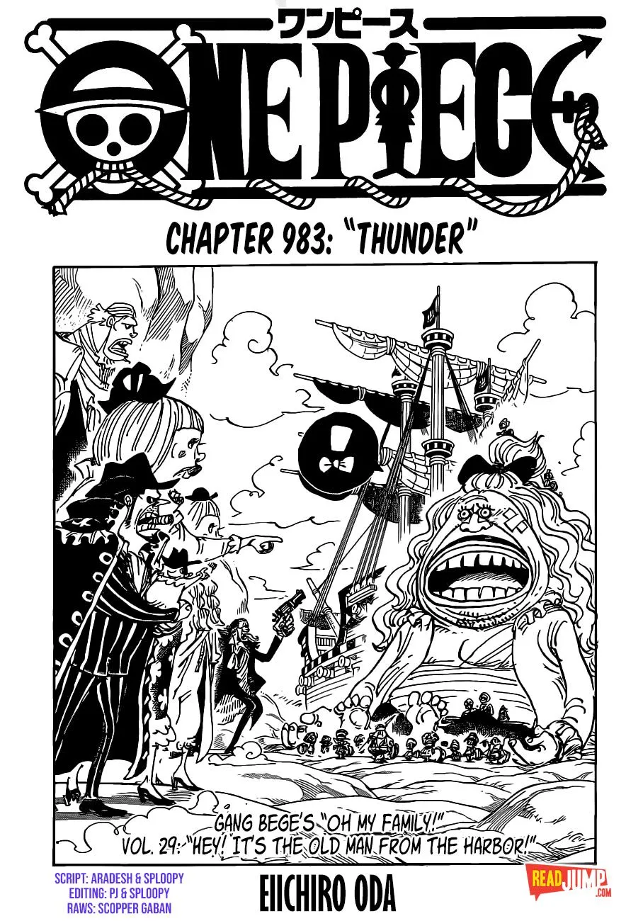 One Piece Chapter 983 page 1 - MangaNato