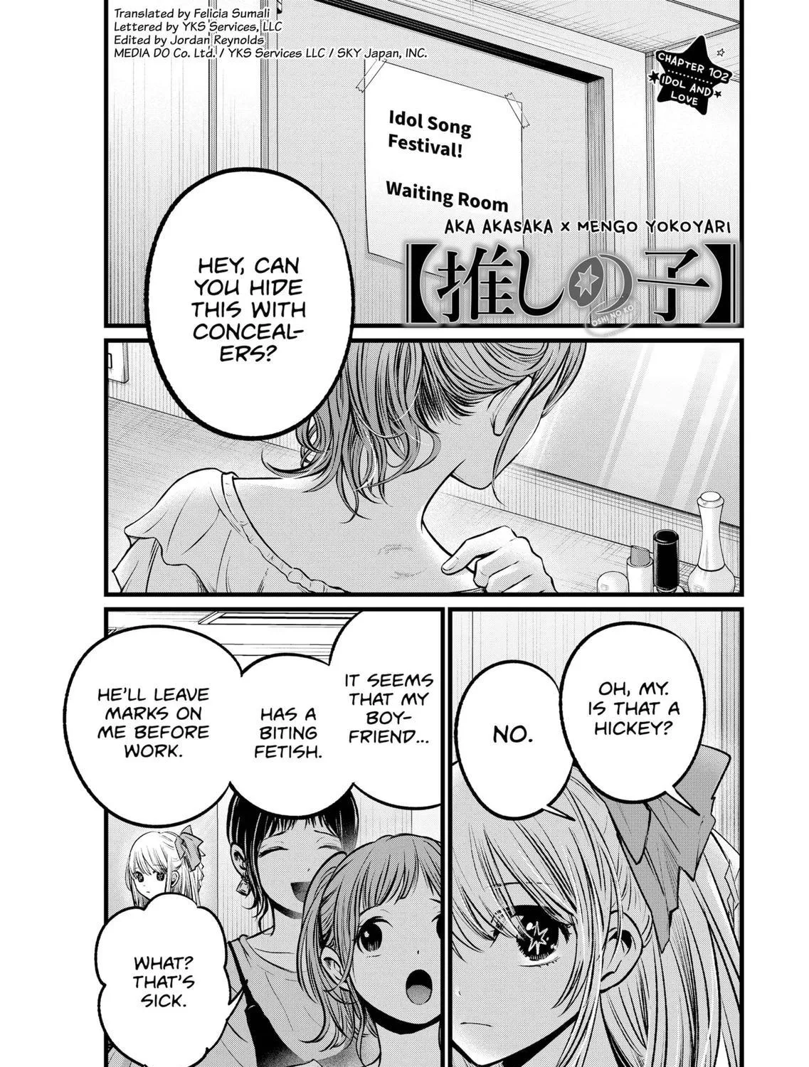 Oshi No Ko Chapter 102 page 1 - MangaKakalot