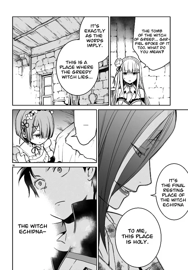 Re:zero Kara Hajimeru Isekai Seikatsu Dai 4-Shou - Seiiki To Gouyoku No Majo Chapter 4 page 37 - MangaNelo