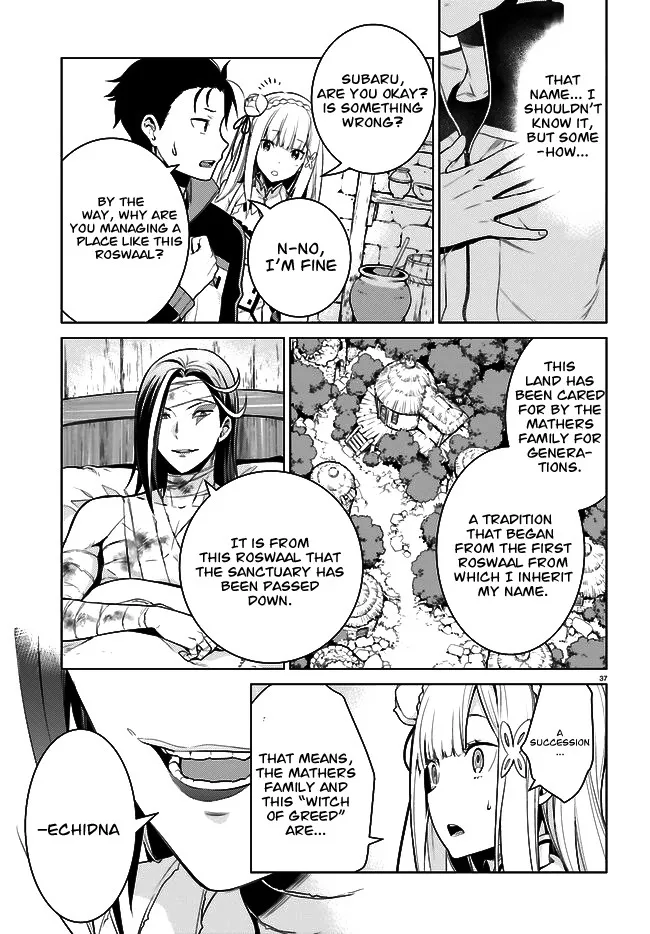 Re:zero Kara Hajimeru Isekai Seikatsu Dai 4-Shou - Seiiki To Gouyoku No Majo - Page 37