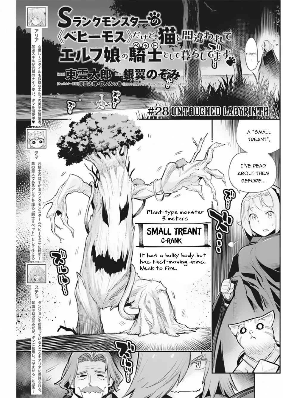 S-Rank Monster No Behemoth Dakedo, Neko To Machigawarete Erufu Musume No Kishi (Pet) Toshite Kurashitemasu - Page 1