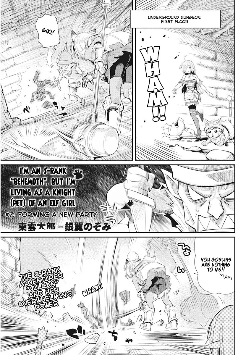 S-Rank Monster No Behemoth Dakedo, Neko To Machigawarete Erufu Musume No Kishi (Pet) Toshite Kurashitemasu - Page 1