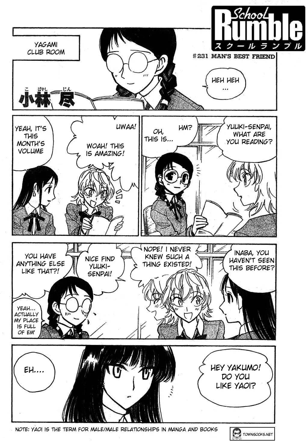 School Rumble Chapter 231 page 1 - MangaNato