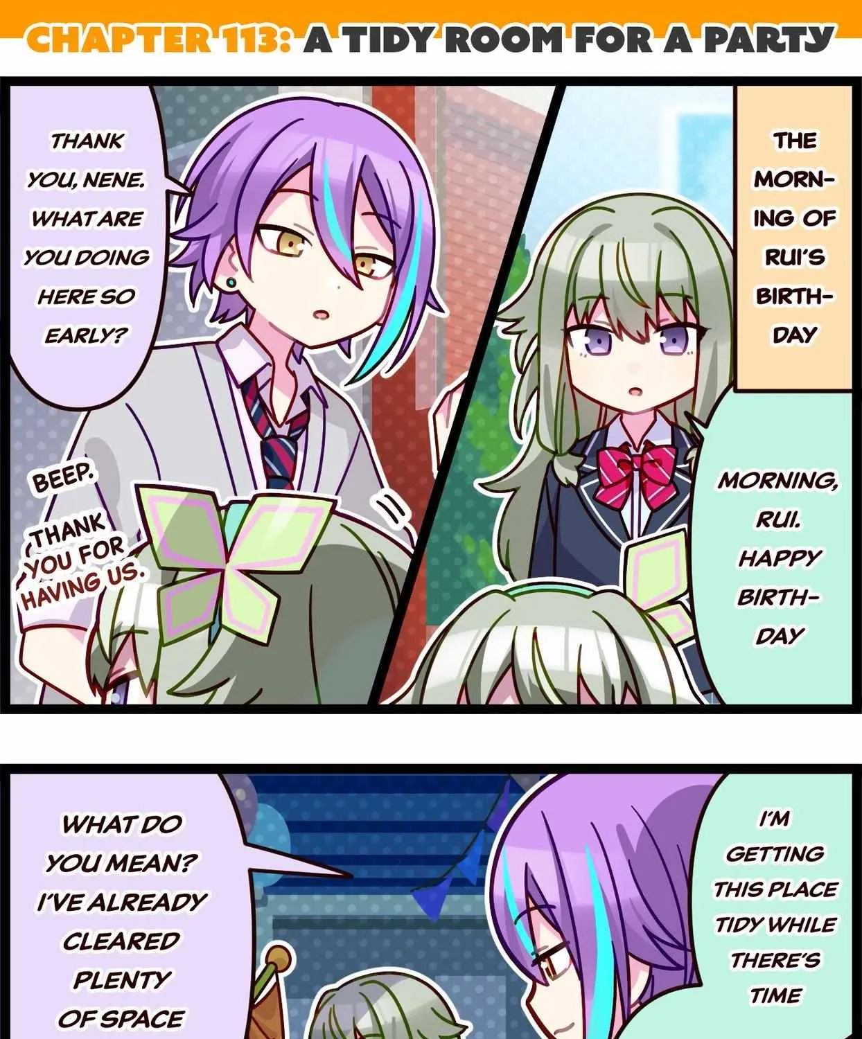 Sekai no 4koma Chapter 113 page 1 - MangaNato