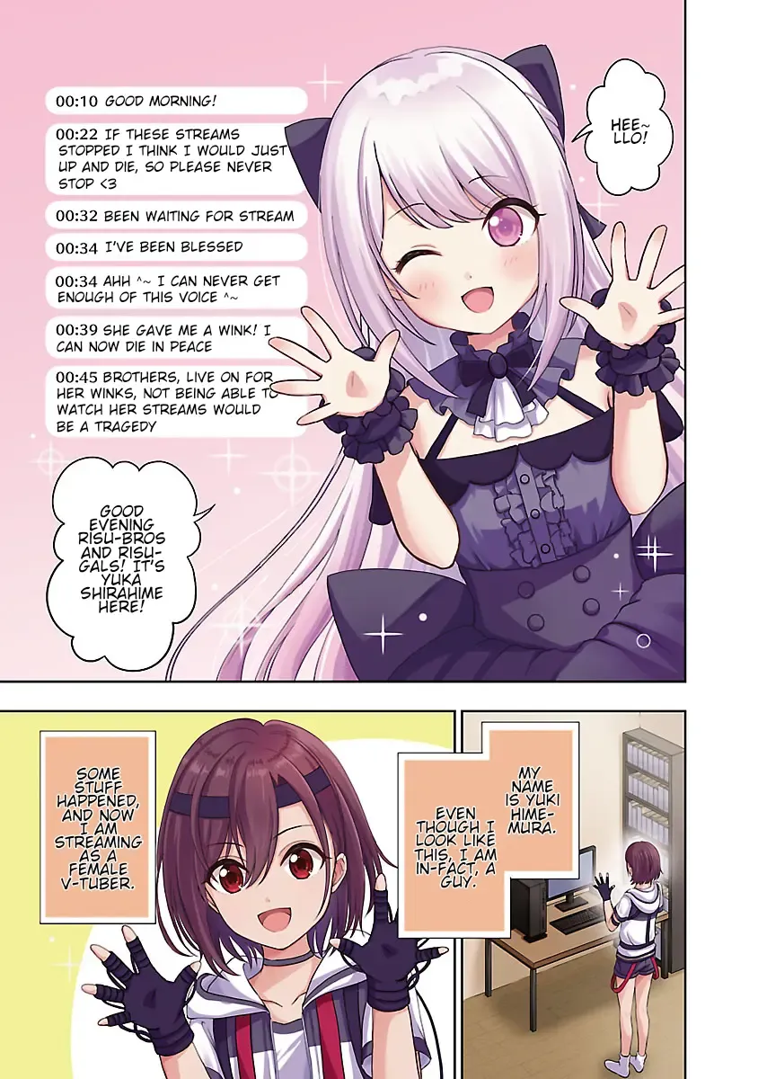 Shitsurenshita node Vtuber Hajimetara Toshiue no Onee-san ni Motemashita Chapter 1 page 1 - MangaKakalot