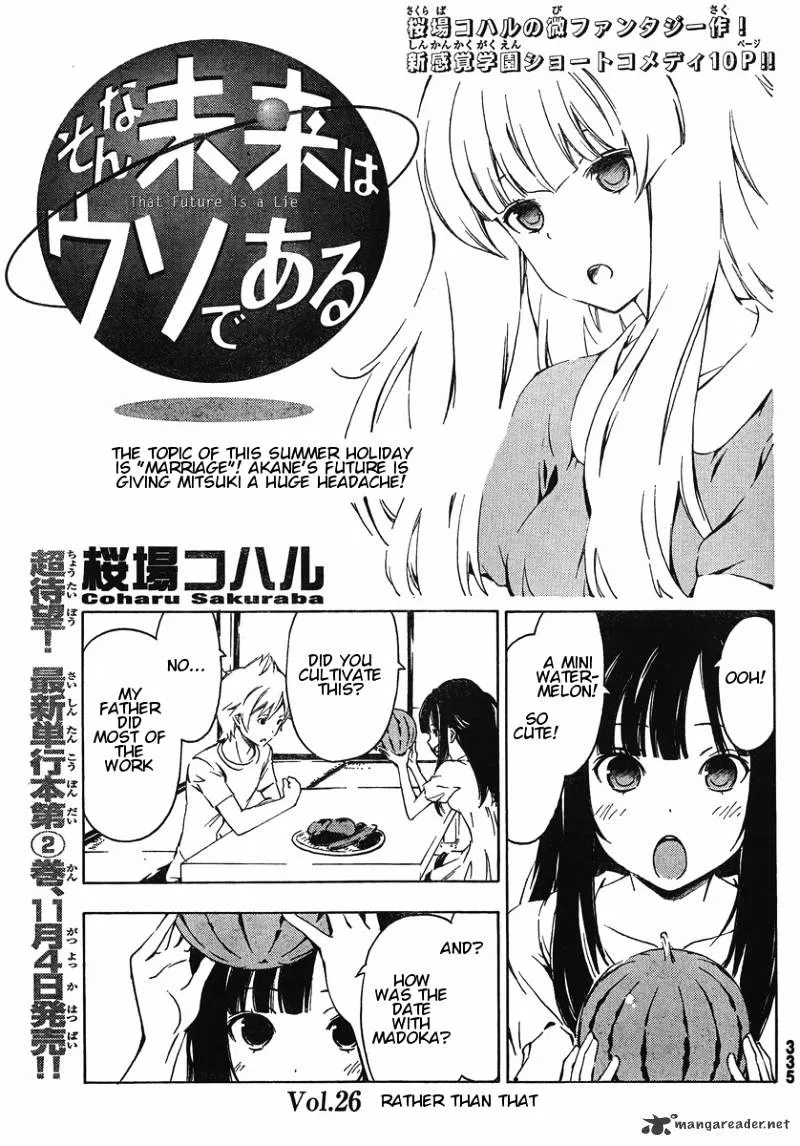 Sonna Mirai wa Uso de Aru Chapter 26 page 1 - MangaKakalot